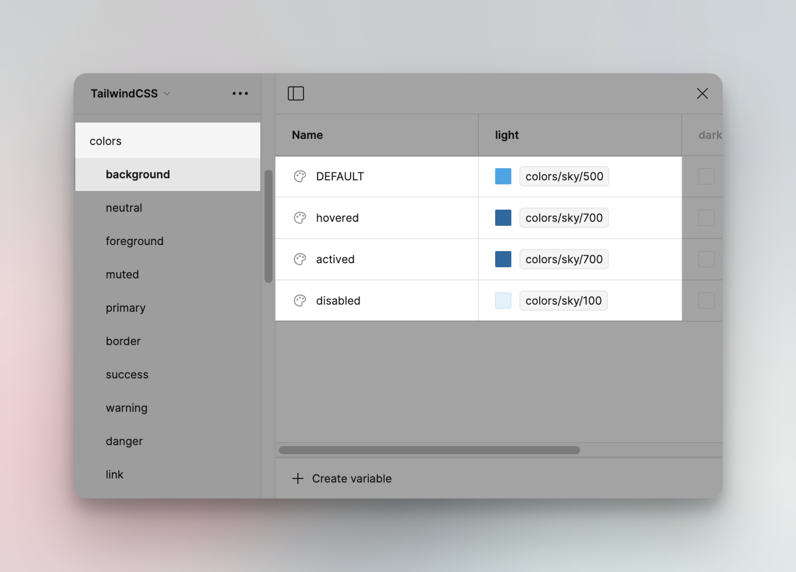 Correct variable organization