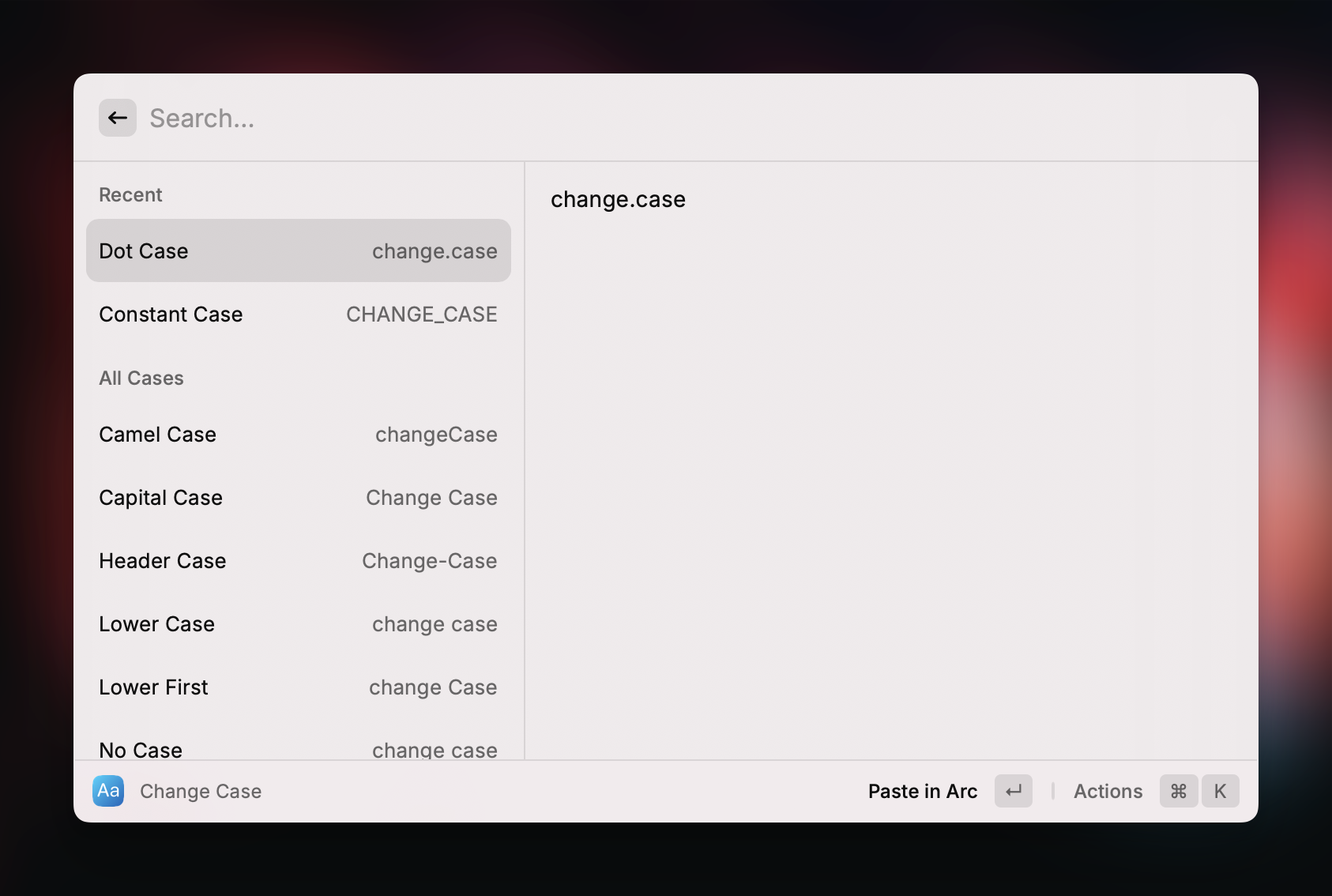 Converting between different string formats